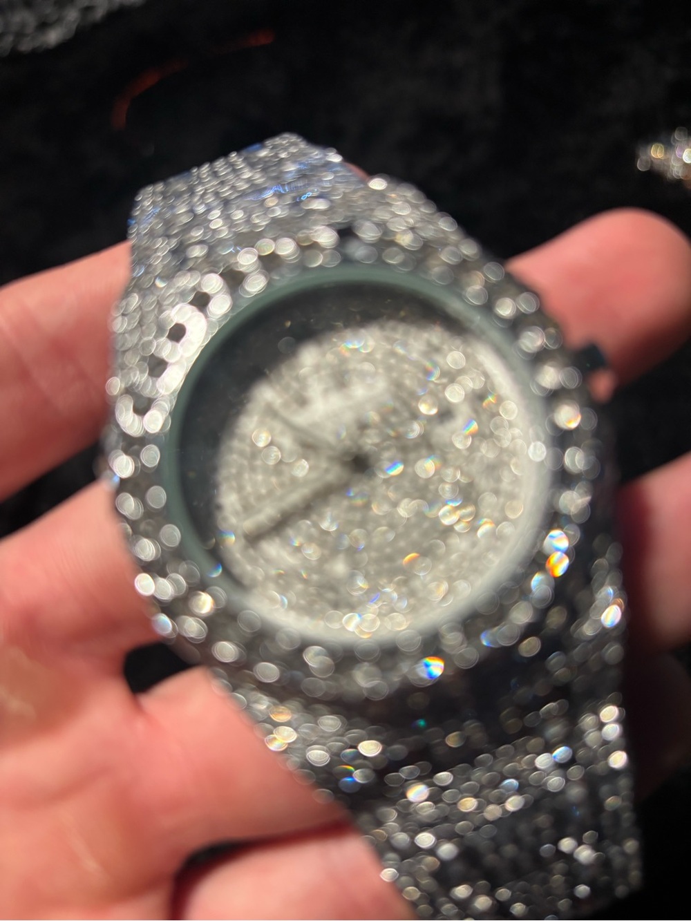 Silver and Black Arab Bussdown Watch